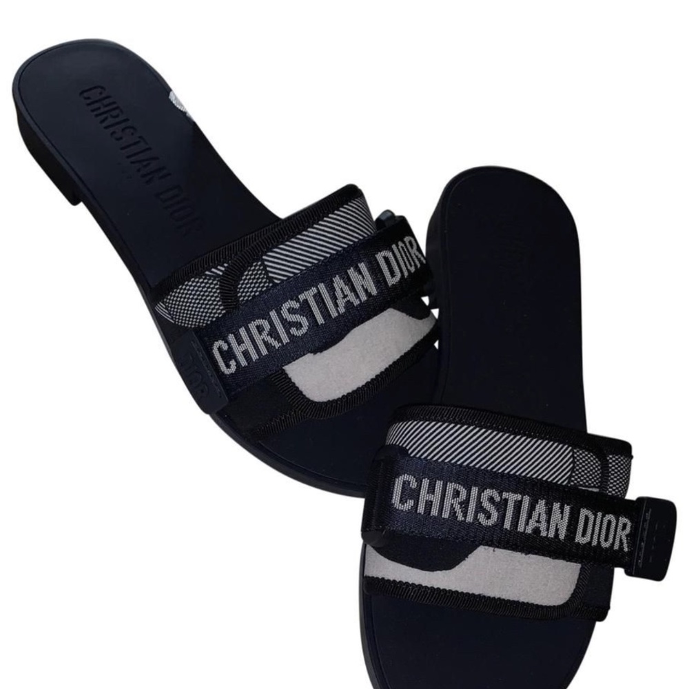 BRAND NEW CHRISTIAN DIOR REVOLUTION SLIDES (DEEP BLUE)
